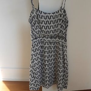 White/Grey Summer Dress XS - S